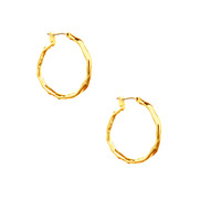 Organic Hoop Earrings