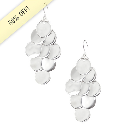 Paillette Chandelier Earrings on a white background