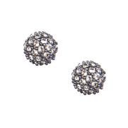 Pave Ball Stud Earrings