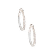 Pave Hoop Earrings