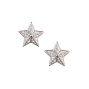 Pave Star Stud Earrings